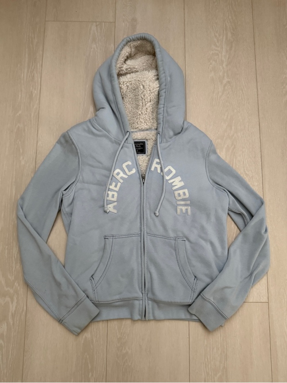 Abercrombie & Fitch Sky Blue Hoodie Jacket